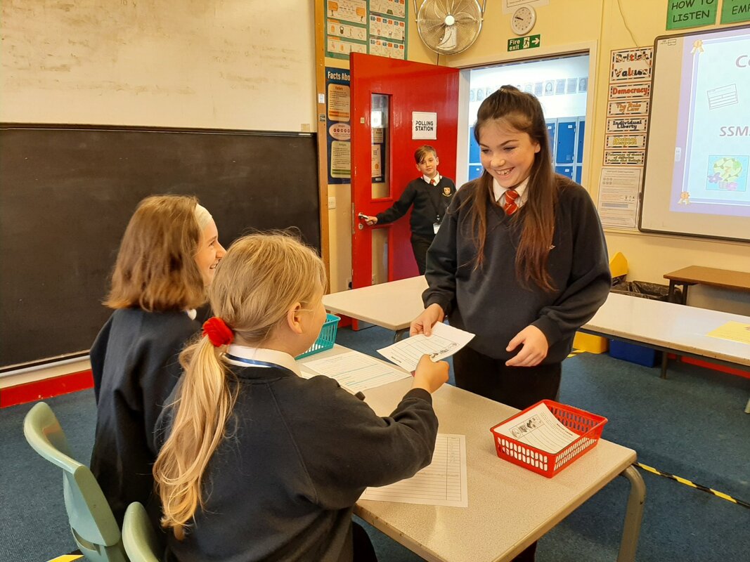 Image of Pupils Experience a Mock Election at SSMS