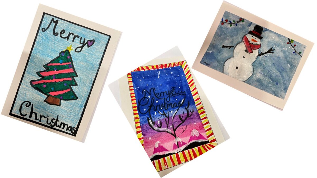 Image of More fabulous Christmas Cards at Whytrig Middle School