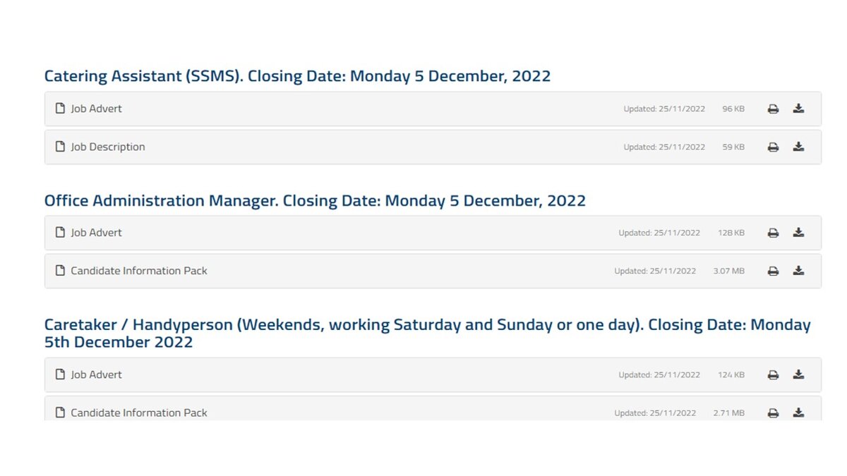 Image of Vacancies - come and join our team!