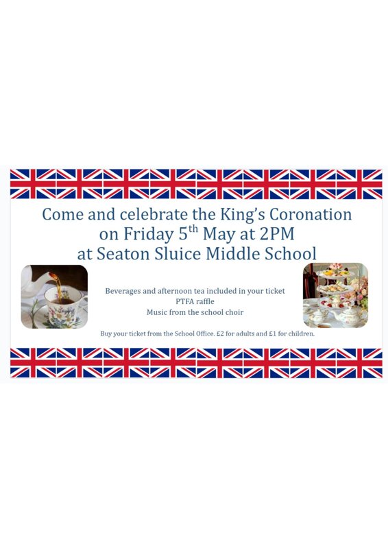 Image of King's Coronation Event at Seaton Sluice Middle School