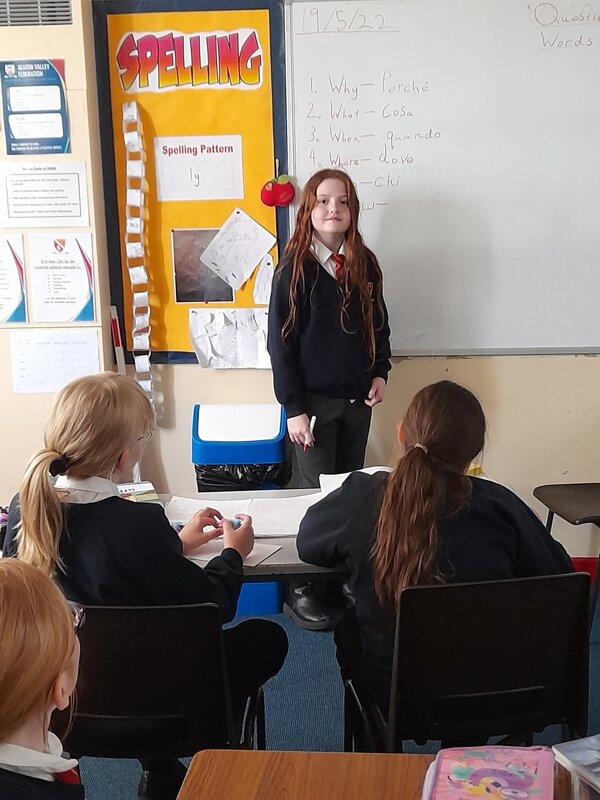 Image of SSMS - Italian Club run by Olive in Year 5