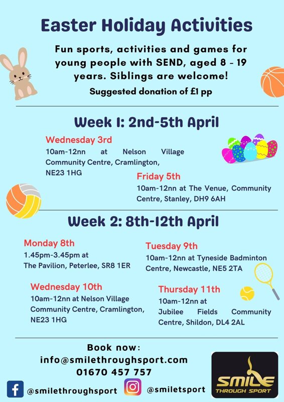 Image of Easter Holiday Activities for Young People with SEND
