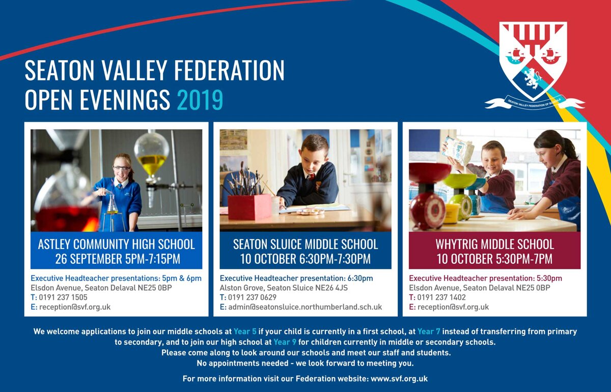 Image of Seaton Valley Federation Open Evenings 2019