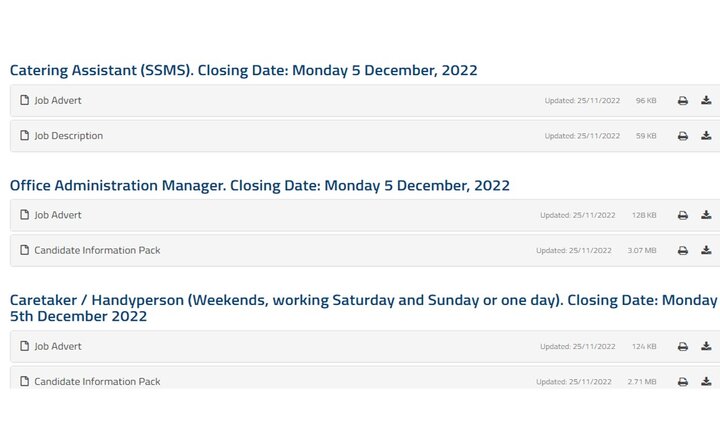 Image of Vacancies - come and join our team!