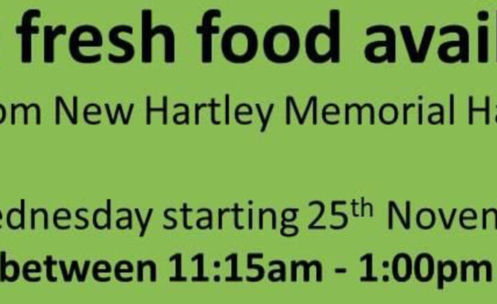 Image of Free Food Pantry at New Hartley Memorial Hall