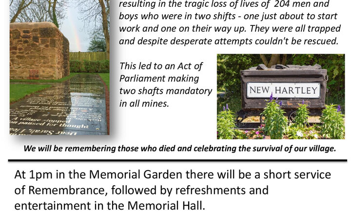 Image of Hester Pit Disaster Memorial on Sunday 14 January at 1pm